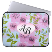 Pink Anemones Liebe Garden Electronics Bag