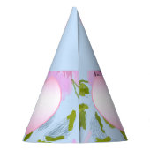 Pink Anemones Liebe Garden Party Hut Partyhütchen (Rückseite)