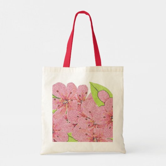 Pink Anemones Tote Tasche (Rückseite)