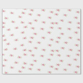 Pink Anemones Wrapping Paper Geschenkpapier (Flach)