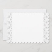 Pink Angel Baby Girl Baptisse Einladung (Rückseite)