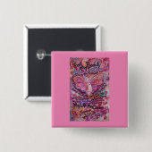 Pink Angel Cancer Gedicht Art Custom Button Button (Vorne & Hinten)