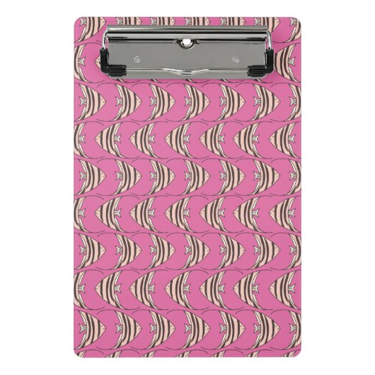 Pink Angel Fish Mini Clipboard Klemmbrett (Vorderseite)
