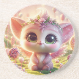 Pink Angel Getränkeuntersetzer