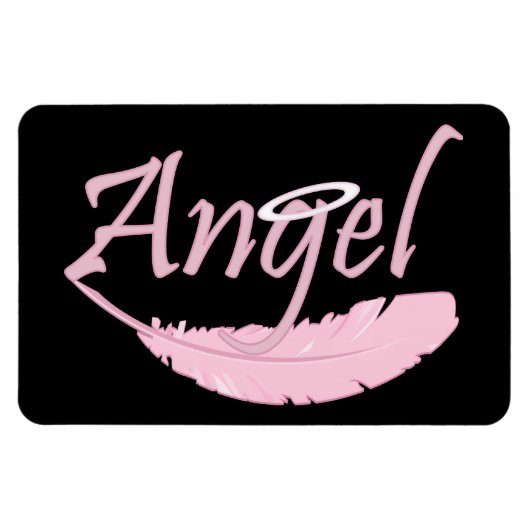 Pink Angel Magnet (Horizontal)
