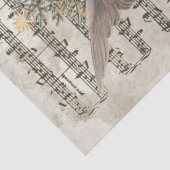 Pink Angel Weihnachtsblatt Musik Enttäuschung Urla Seidenpapier (Detail)