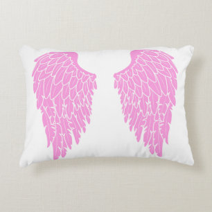 Pink Angel Wings Dekokissen