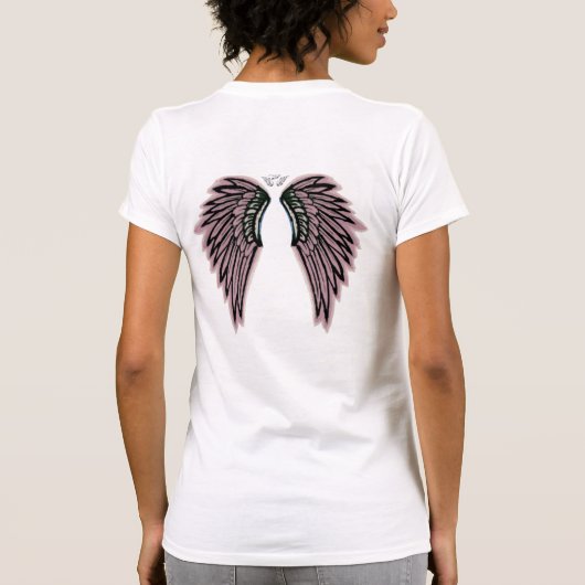 Pink Angel Wings Teirt Shirt (Rückseite)