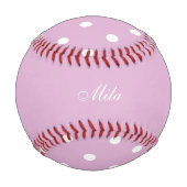 Pink Angora Custom Baseball (Vorderseite)
