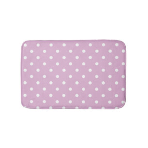 Pink-Angora-Polka-Punkte Badematte