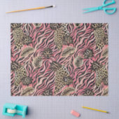 Pink Animal Print Fusion - Nahtloses Muster Seidenpapier (Basteln)