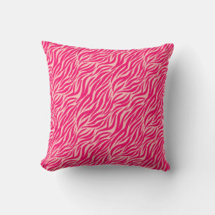 Pink Animal Print Tiger Kissen