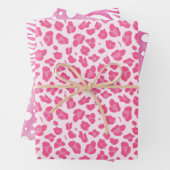 Pink Animal Prints: Leopard, Cheetah & Zebra Geschenkpapier Set (Beispiel)