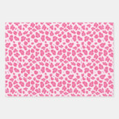 Pink Animal Prints: Leopard, Cheetah & Zebra Geschenkpapier Set (Vorderseite)