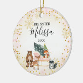 PINK ANIMAL Sister Christmas Ohrts Ornament for (Links)
