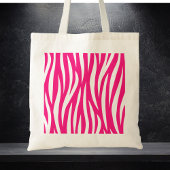 Pink Animal Striped Tote Tragetasche