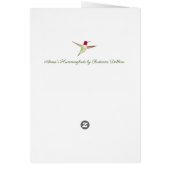 Pink Anna’s Hummingbirds Birthday Card (Hinten)