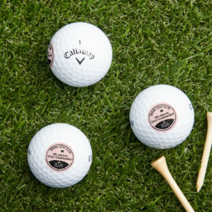 Pink Annual Turnier Golf Club Name Golfball