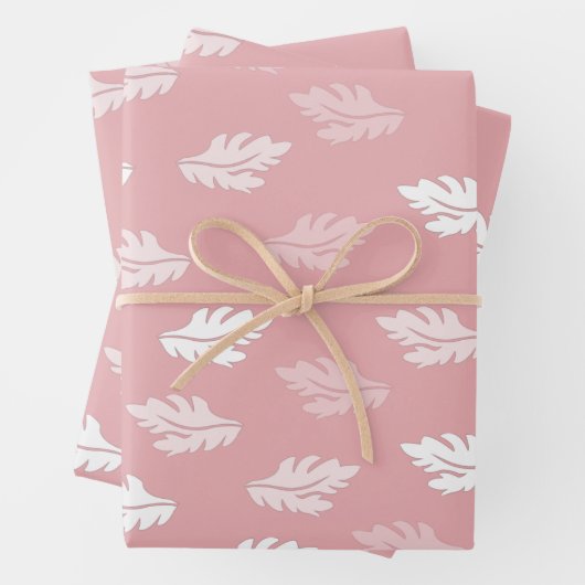 Pink Antikes Blätter Muster (Beispiel)