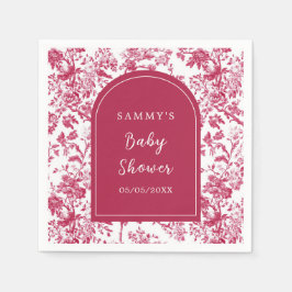 Pink Antique Chinoiserie Babydusche Serviette