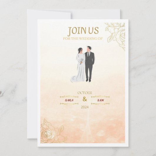 PINK ANVITATION CARD EINLADUNG (Vorderseite)