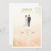 PINK ANVITATION CARD EINLADUNG (Vorne/Hinten)