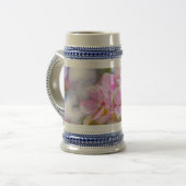 Pink Apple Blossom Bierglas (Vorderseite Links)