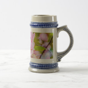 Pink Apple Blossom Bierglas