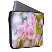 Pink Apple Blossom Laptopschutzhülle (Vorne Rechts)