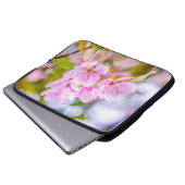 Pink Apple Blossom Laptopschutzhülle (Vorne Knopf)