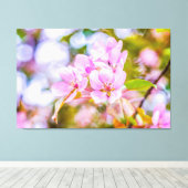 Pink Apple Blossom Leinwanddruck (Insitu (Holzboden))
