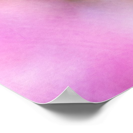 Pink Apple Blossom Poster (Ecke)