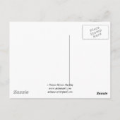 Pink Apple Blossom Postkarte (Rückseite)