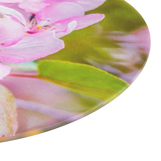 Pink Apple Blossom Schneidebrett (Ecke)