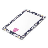 Pink Apple Ikat Lehrer Notizblock (angewinkelt)