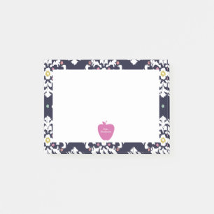 Pink Apple Ikat Lehrer Post-it®-Notizen Post-it Klebezettel