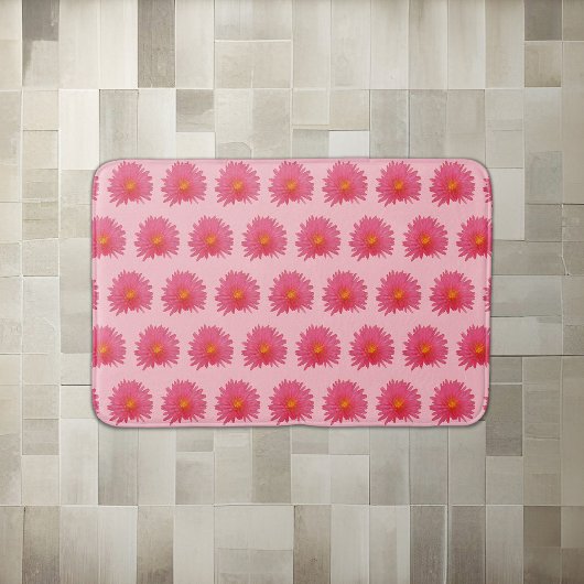 Pink Aptenia-Blume Nahtloses Muster auf Bath Mat Badematte