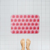 Pink Aptenia-Blume Nahtloses Muster auf Bath Mat Badematte