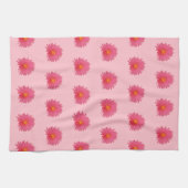 Pink Aptenia Blume Nahtloses Muster auf Geschirrtuch (Horizontal)