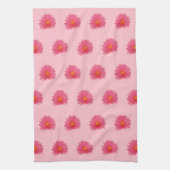 Pink Aptenia Blume Nahtloses Muster auf Geschirrtuch (Vertikal)