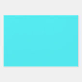 Pink Aqua Orange Wrapping Paper Set Geschenkpapier Set (Vorderseite 2)