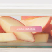 Pink Aqua Pastel Ombre Gradient Waterproof Etiketten (Befestigt)