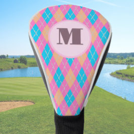 Pink Aqua Preppy Raute Golf Headcover
