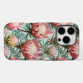 Pink Aqua Protea Blume Fynbos gepolsterte Printdes Case-Mate iPhone Hülle (Rückseite (Horizontal))