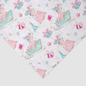 Pink & Aqua Skaten & Weihnachtsfeiern Seidenpapier (Ausschnitt)