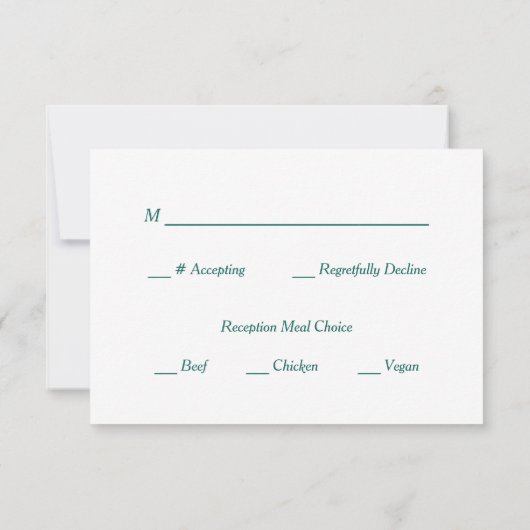 Pink Aquamarin Burgund Blumenzwiebeln RSVP (Rückseite)