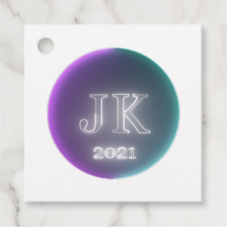 Pink Aquamarin Gefälligkeitstags 2021 Geschenkanhänger