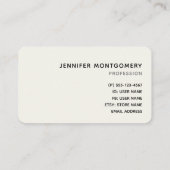 Pink-Aquarell-Blume auf Stripes-Visitenkarte Visitenkarte (Rückseite)