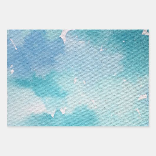 Pink Aquarell Gefärbte Krawatte Design Pinks bemal Geschenkpapier Set (Vorderseite 3)