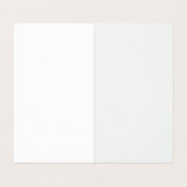 Pink Aquarell Pinselstrich Danke für Ihr Logo Visitenkarten (Innenseite Aufgefaltet)